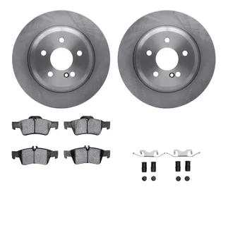 R1 Concepts WFWH1-63117 E- Line Series Brake Rotor W/ Ceramic Brake Pads & Hdw